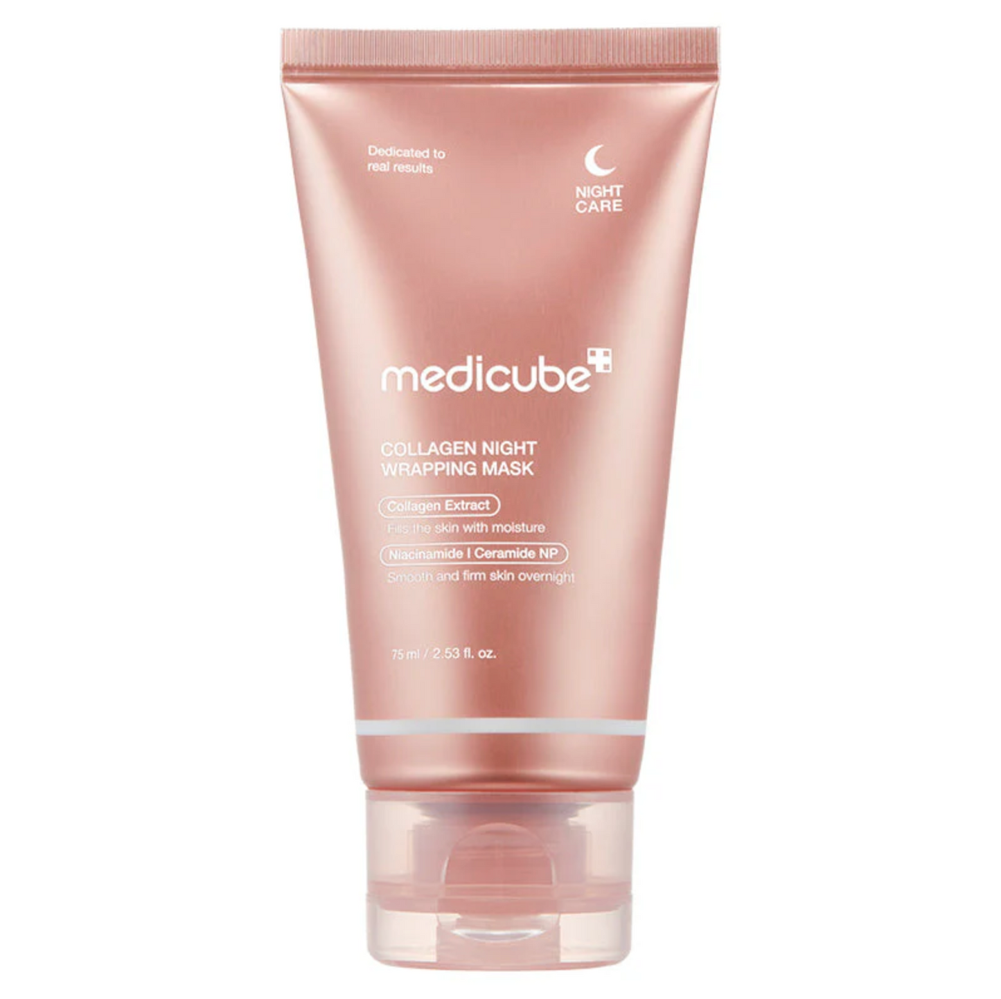 Masque de nuit collagène marin medicube. Repulpe, hydrate et raffermit pendant le sommeil. Soin nuit intensif K-beauty. Résultats au réveil.